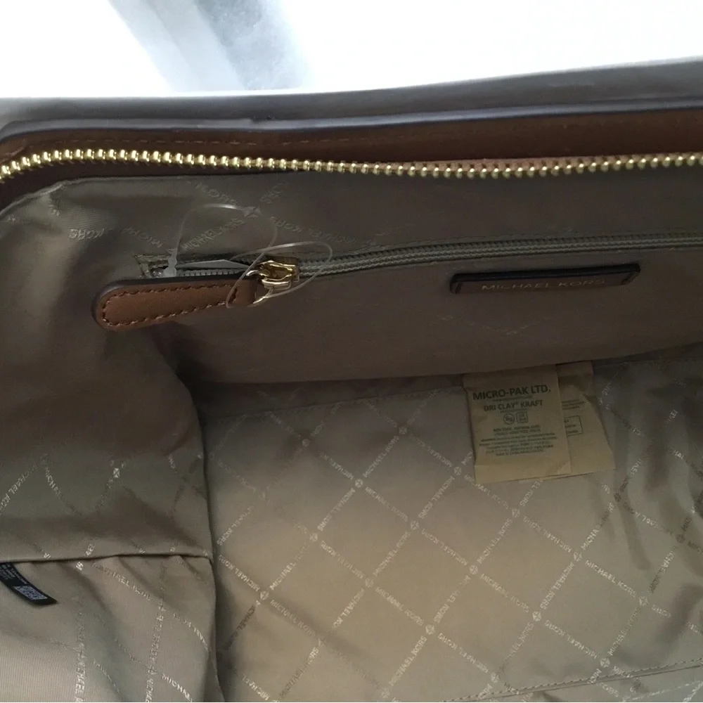 Michael Kors Brown Leather Tote Bag